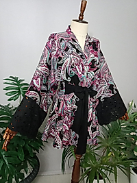 Kimono Pamuk Viskon Kumaştan Özel Tasarım.