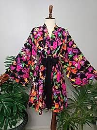 Kimono Pamuk Viskon Kumaştan Özel Tasarım.