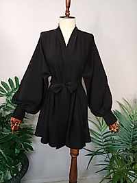 Kimono Zara Krep Kumaştan Özel Tasarım.