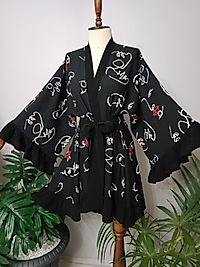 Kimono Pamuk Viskon Kumaştan Özel Tasarım.