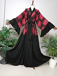 Abaya Jakarlı Maroken Kumaştan Özel Tasarım.