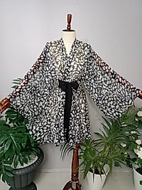 Pareo Kimono Şifon Kumaştan Özel Tasarım.