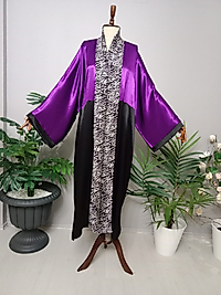 Saten Kumaştan Tasarım Abaya.