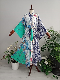 Abaya İpek Saten KUmaştan Desenli.